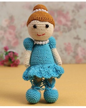 Amigurumi Soft Toy- Handmade Crochet- Doll (Blue) Amigurumi Soft Toy- Handmade Crochet- Doll (Blue)